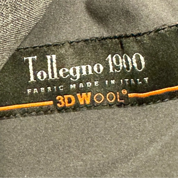 Talbots Italian Wool Button Front Career Business Casual Gray Blazer Jacket - Picture 10 of 11